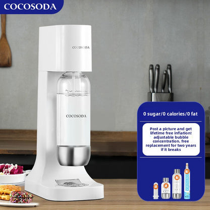 Cocosoda Sparkling Water Maker with Adjustable Carbonation
