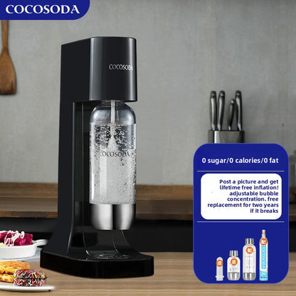 Cocosoda Sparkling Water Maker with Adjustable Carbonation