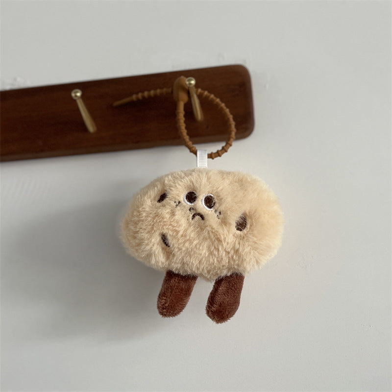 Coffee Bean Plush Keychain