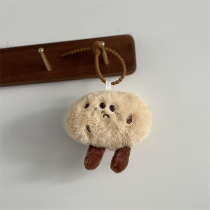 Coffee Bean Plush Keychain