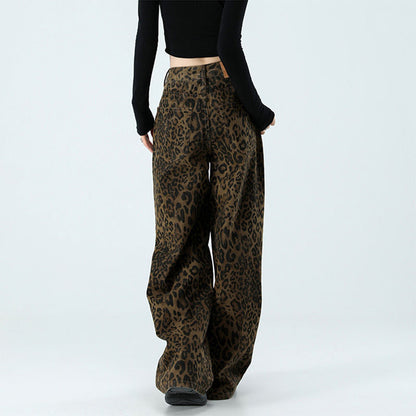 Coffee Brown Leopard Pants