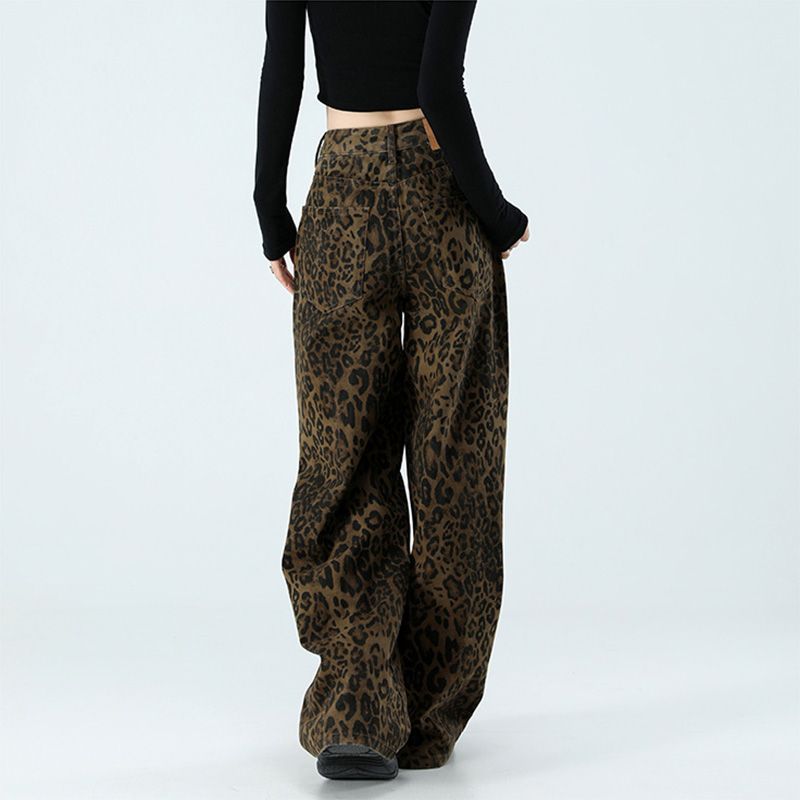 Coffee Brown Leopard Pants