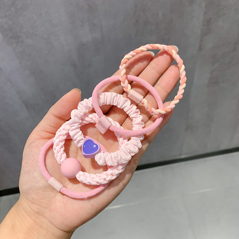 Coffee-colored high-end elastic hair tie