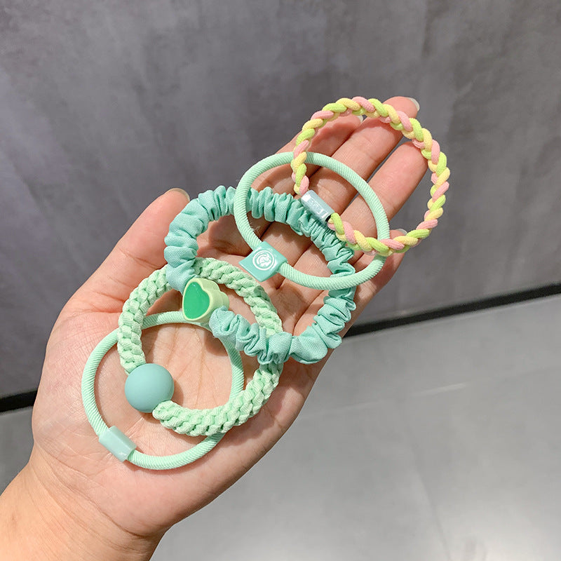 Coffee-colored high-end elastic hair tie
