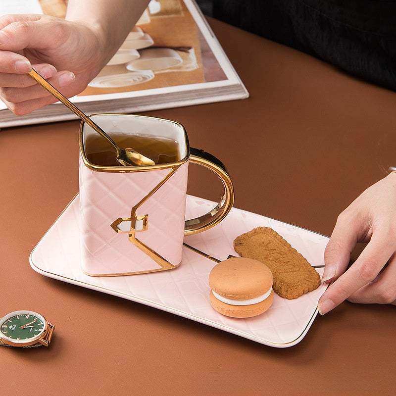 Coffee cup and saucer set