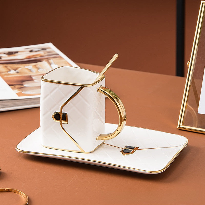 Coffee cup and saucer set