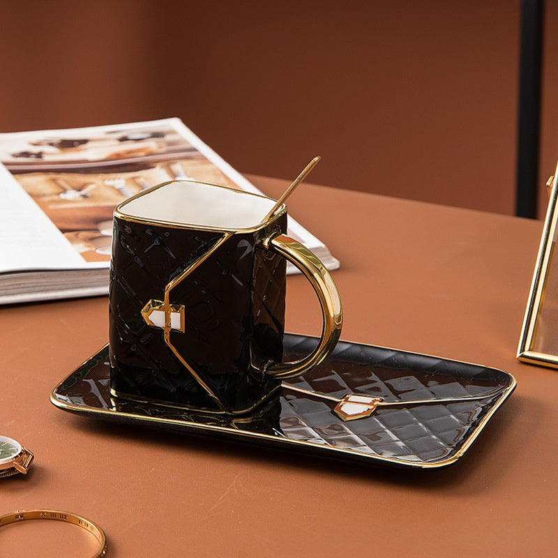 Coffee cup and saucer set