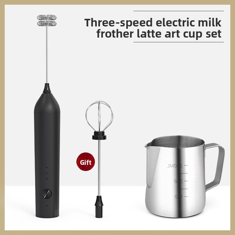 Coffee Frother Electric Milk Frother Stainless Steel Household