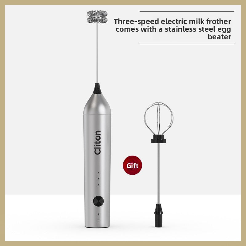 Coffee Frother Electric Milk Frother Stainless Steel Household