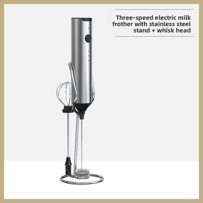 Coffee Frother Electric Milk Frother Stainless Steel Household