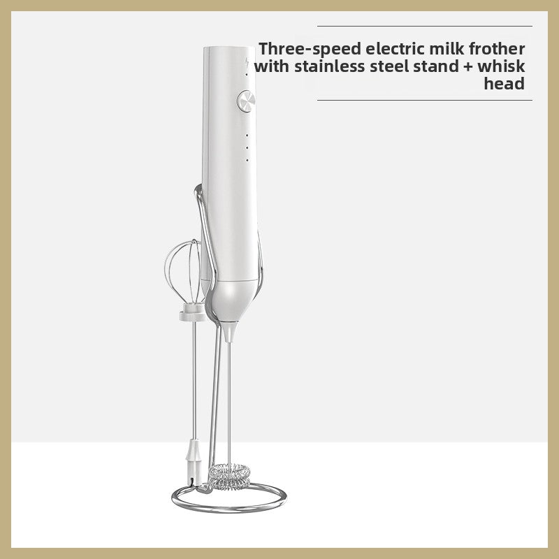 Coffee Frother Electric Milk Frother Stainless Steel Household