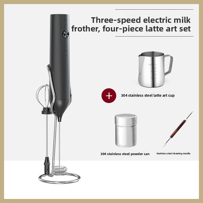 Coffee Frother Electric Milk Frother Stainless Steel Household