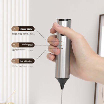Coffee Frother Electric Milk Frother Stainless Steel Household