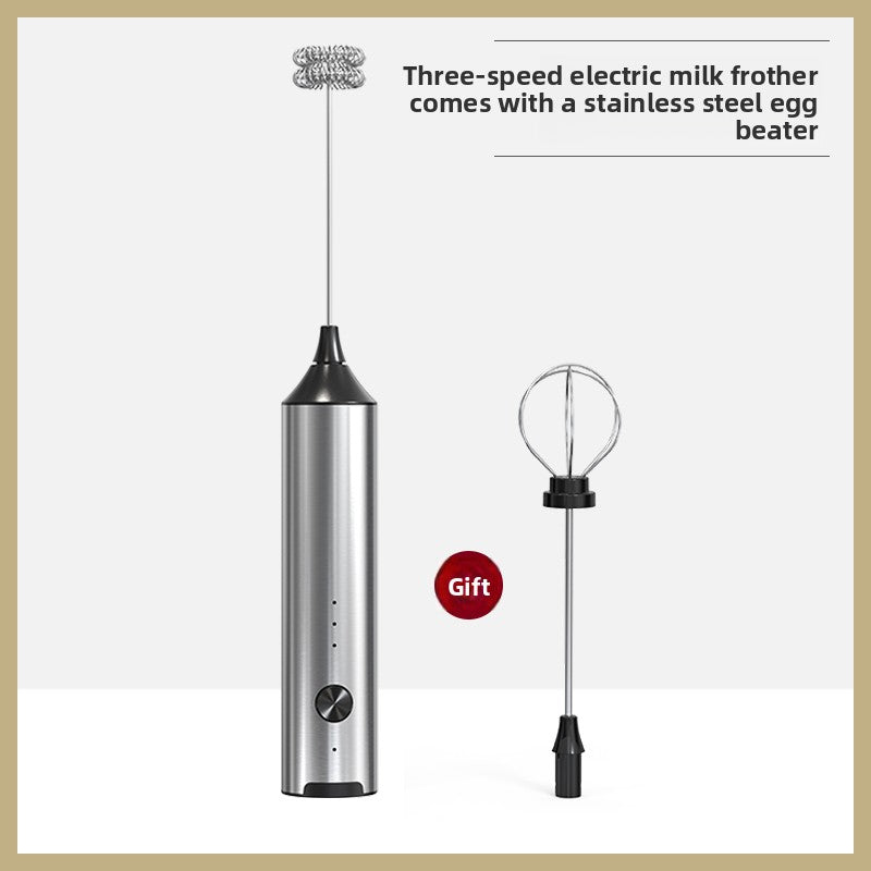 Coffee Frother Electric Milk Frother Stainless Steel Household