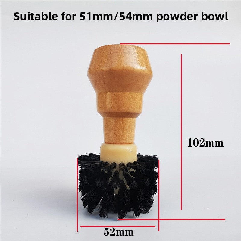 Coffee grounds bowl cleaning brush