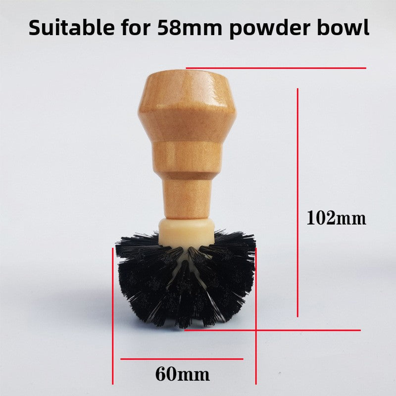 Coffee grounds bowl cleaning brush