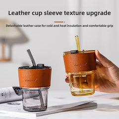 Amber Cup Leather Case Color Box
