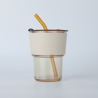 Coffee straw cup