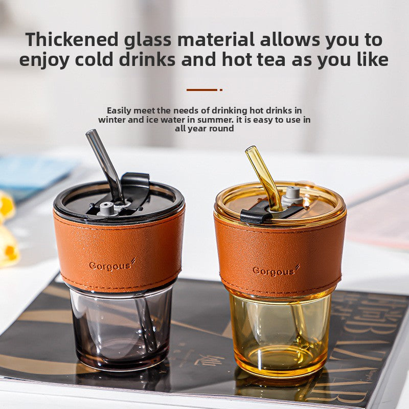 Coffee straw cup