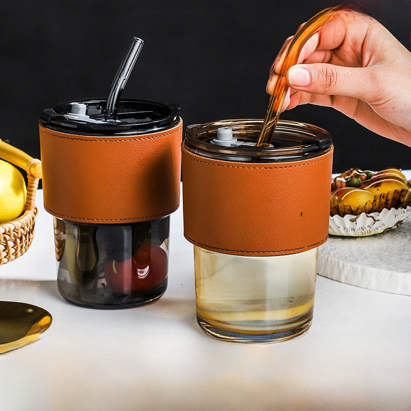 Coffee straw cup