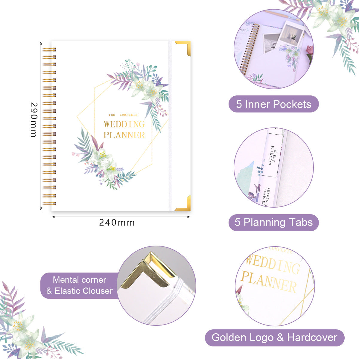 Coil Wedding Notebook