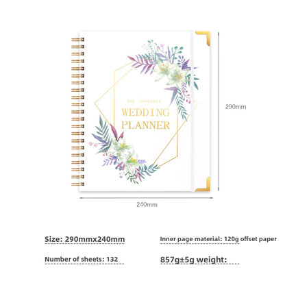 Coil Wedding Notebook