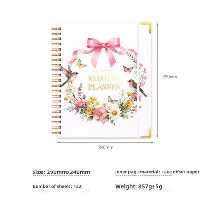 Coil Wedding Notebook