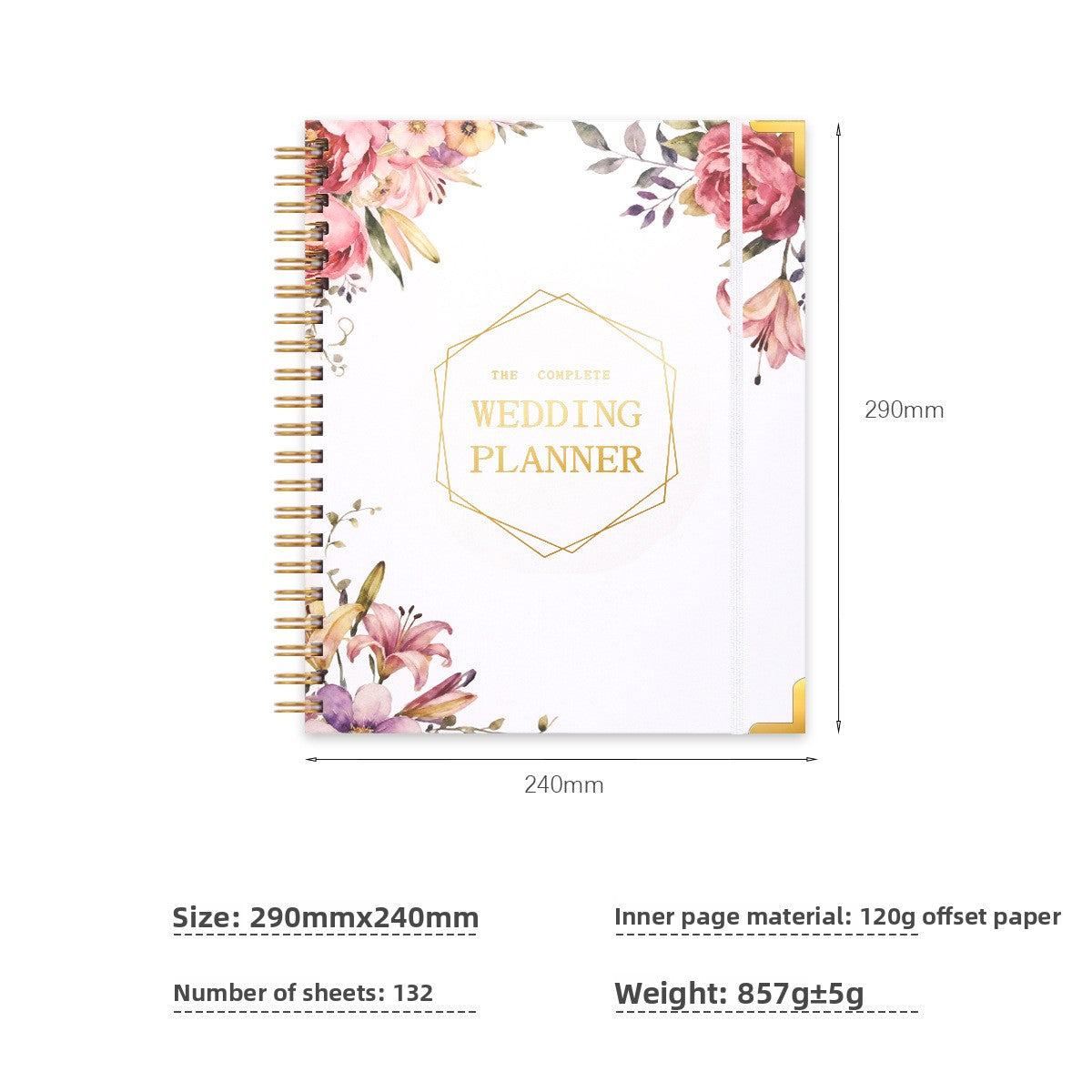 Coil Wedding Notebook