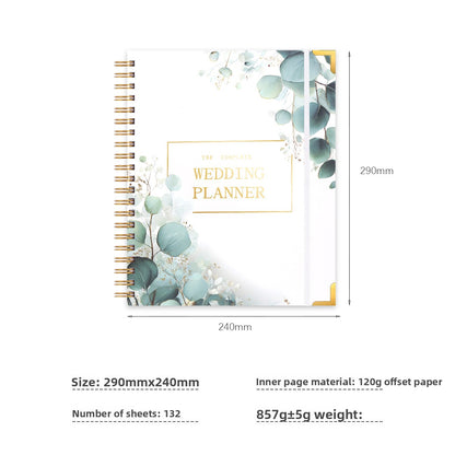 Coil Wedding Notebook