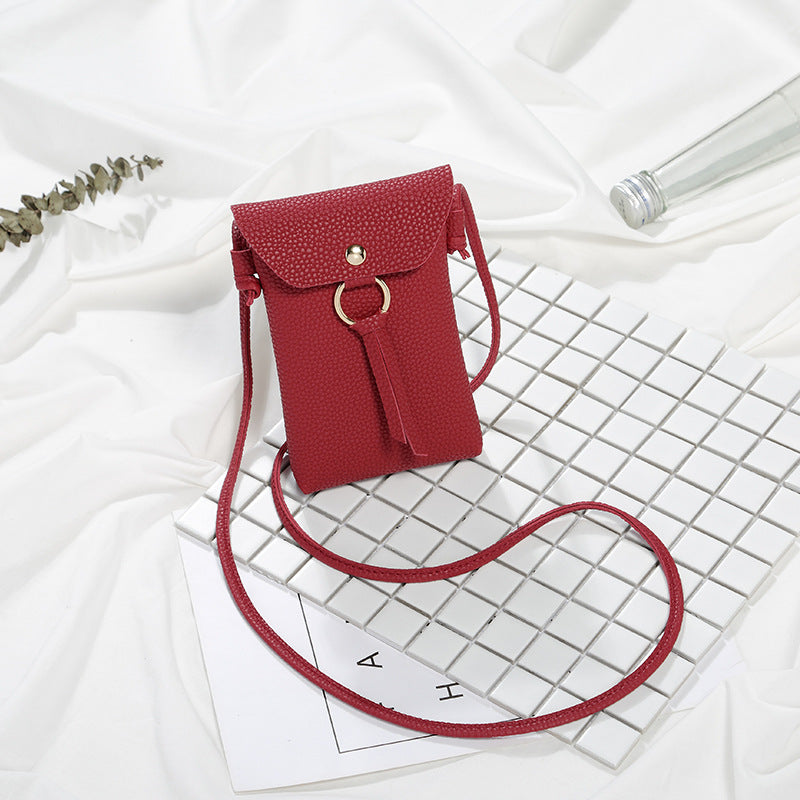 Coin Purse Summer Vertical Small Square Bag Fawn Shoulder Fancy Crossbody Bag Women's Small Bag Mini Mobile Phone Bag