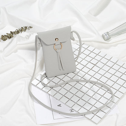 Coin Purse Summer Vertical Small Square Bag Fawn Shoulder Fancy Crossbody Bag Women's Small Bag Mini Mobile Phone Bag