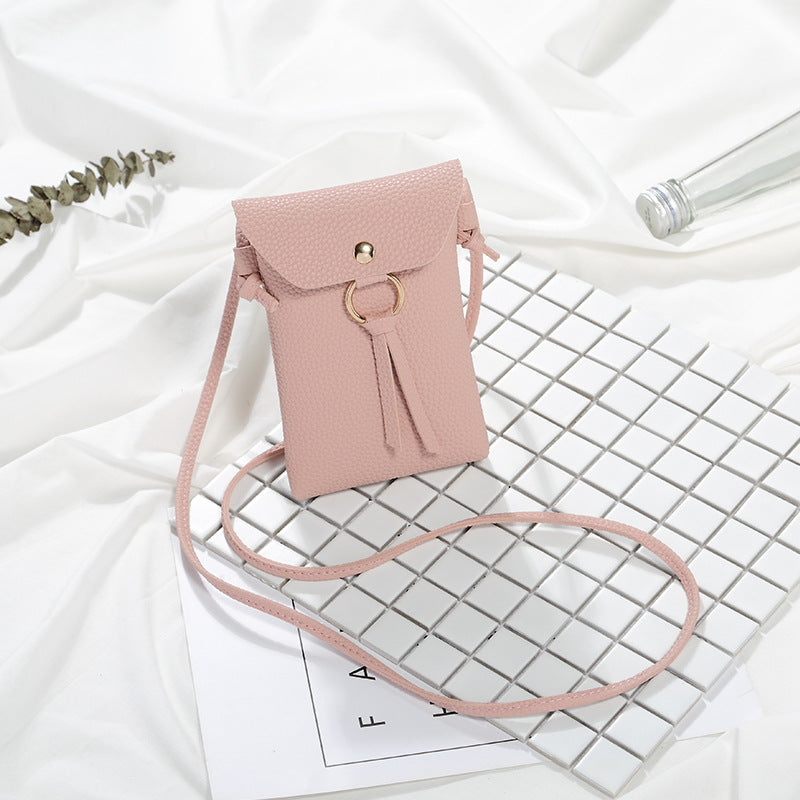 Coin Purse Summer Vertical Small Square Bag Fawn Shoulder Fancy Crossbody Bag Women's Small Bag Mini Mobile Phone Bag
