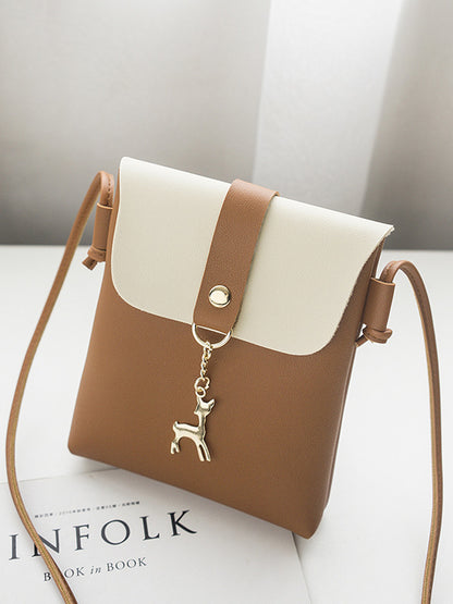 Coin Purse Summer Vertical Small Square Bag Fawn Shoulder Fancy Crossbody Bag Women's Small Bag Mini Mobile Phone Bag