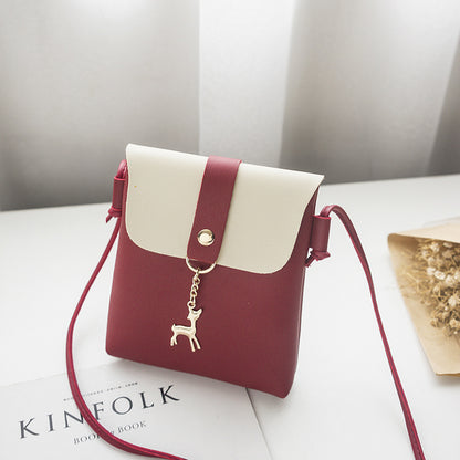 Coin Purse Summer Vertical Small Square Bag Fawn Shoulder Fancy Crossbody Bag Women's Small Bag Mini Mobile Phone Bag