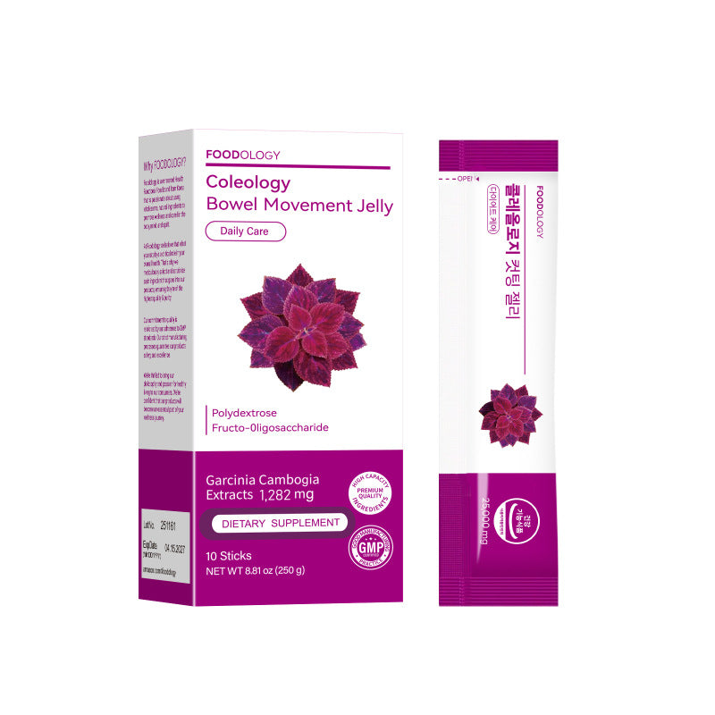 Coleology Chia Seed Collagen Jelly Sticks Pomegranate Flavor