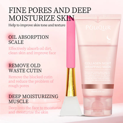 Collagen application peel-off mask