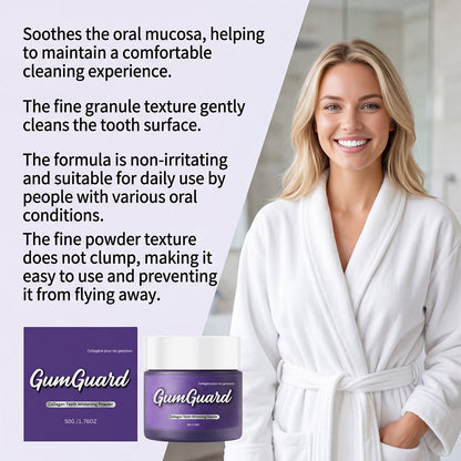 Collagen Care Tooth Powder Is Delicate and Gentle, Cleans Stains on the Tooth Surface, Provides Comfort and Shine, and Provides Daily Freshening Care for Teeth