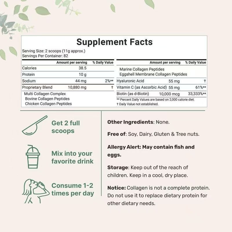 Collagen peptide powder