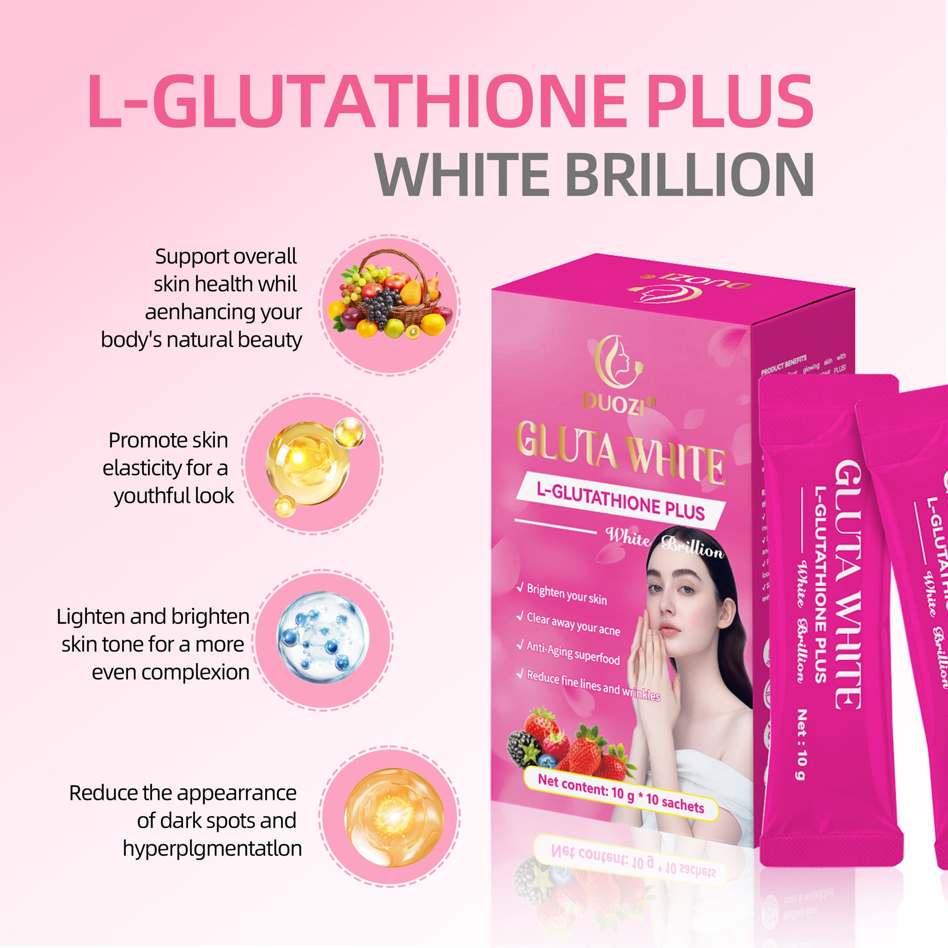 Collagen Peptide Whitening Supplement