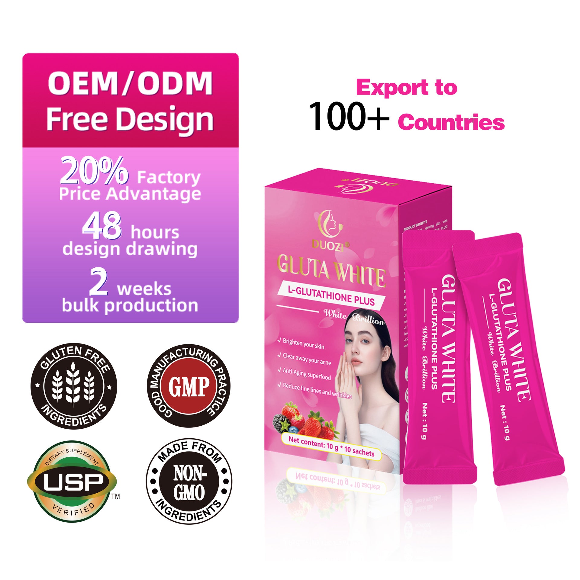 Collagen Peptide Whitening Supplement