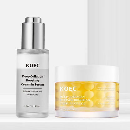 Collagen Skincare Set with Ampoule and Cream