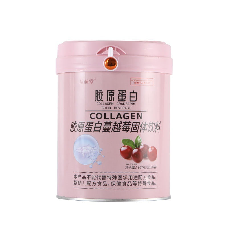 Collagen solid beverage