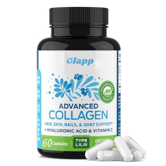 Collagen Supplement Capsules with Hyaluronic Acid and Vitamin C
