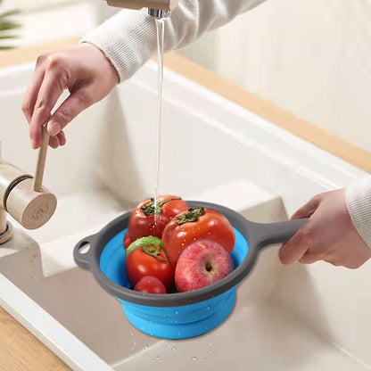 Collapsible draining basket