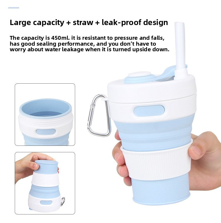 Collapsible Silicone Coffee Cup Portable Travel Mug