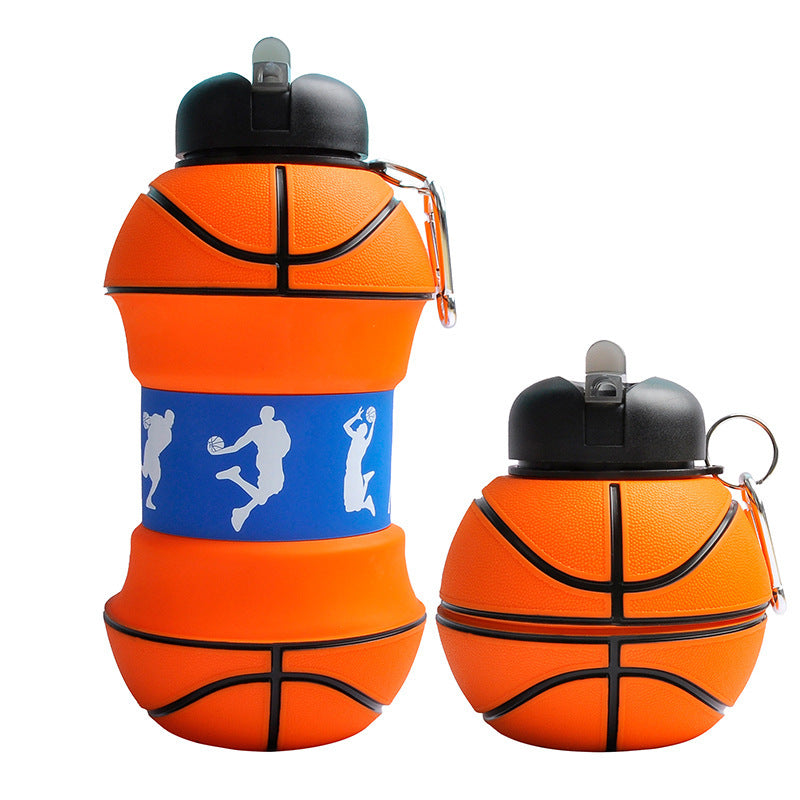 Collapsible Silicone Sports Water Bottle 1L