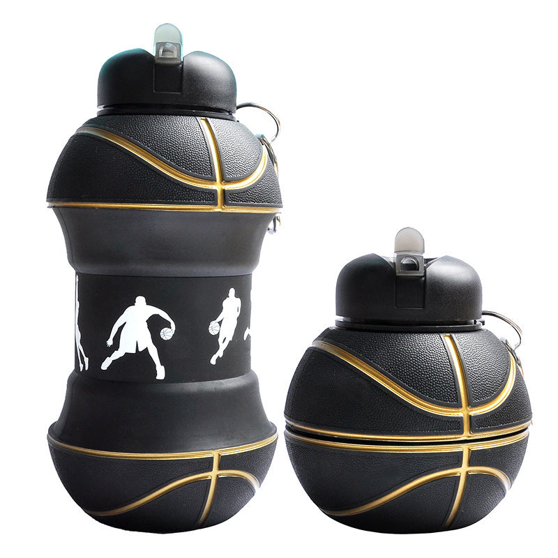 Collapsible Silicone Sports Water Bottle 1L