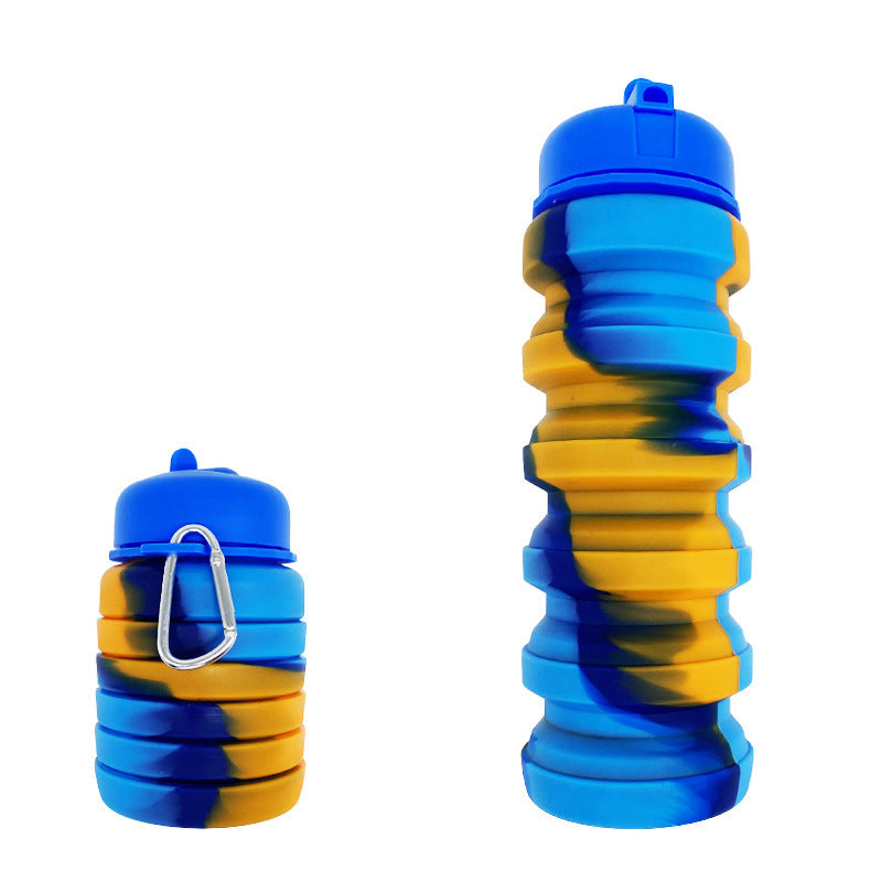 Collapsible Silicone Sports Water Bottle