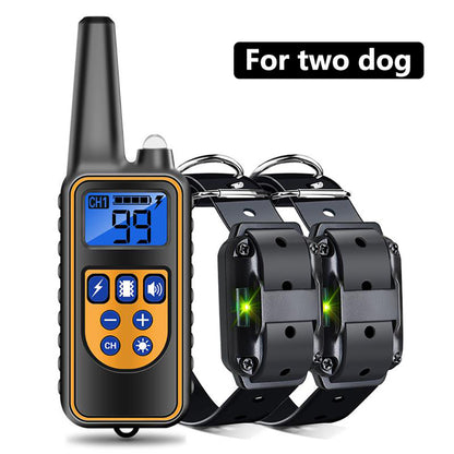 Collar dog training device