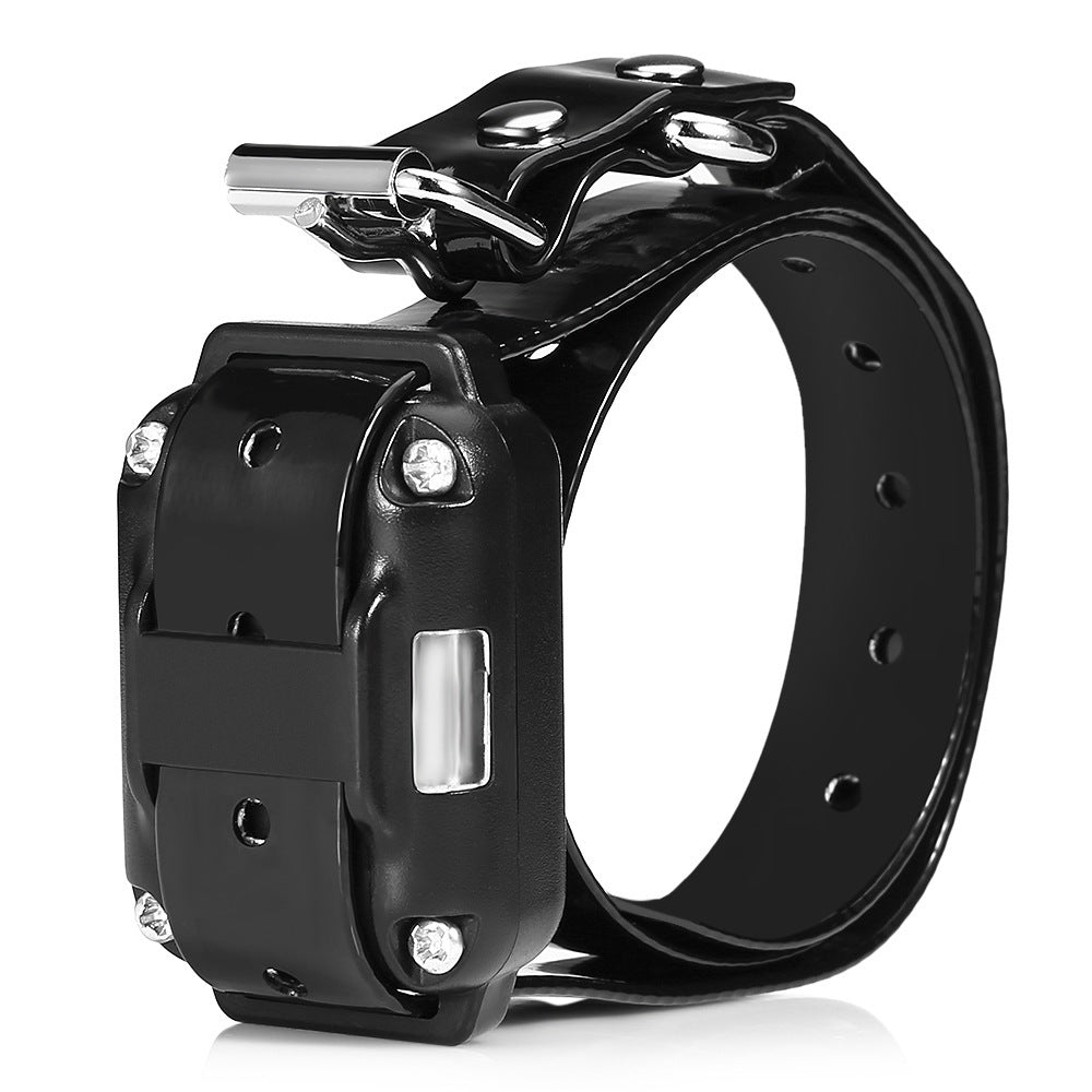 Collar dog training device
